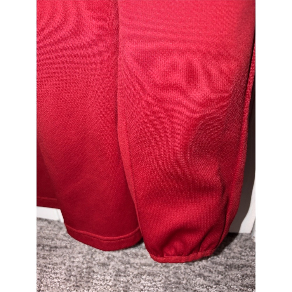 Adidas NC State Wolfpack Golf Performance‎ Pullover 1/4 Zip Red White Small Long - Picture 3 of 6